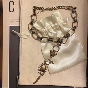 bronze free people exclusive choker necklace